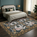 GarveeHome Large Tiger 9x12 Area Rugs Boho Washable Vintage Living Room Rug by GarveeHome