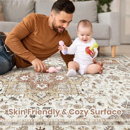 Vintage Living Room Area Rug 8x11 - Image 3