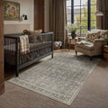 HUGEAR Moss Green 4x6 Washable Area Rugs by HUGEAR