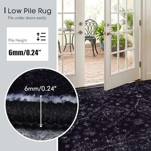 5x7 Area Rugs for Living Room, Machine Washable Rug, Neutral Style - Image 5
