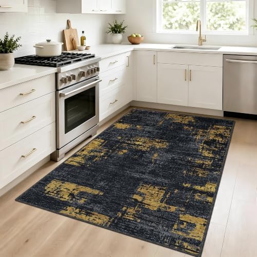 Small Area Rug 3x5 ft, Textured Non Slip Entryway Rug - Image 2