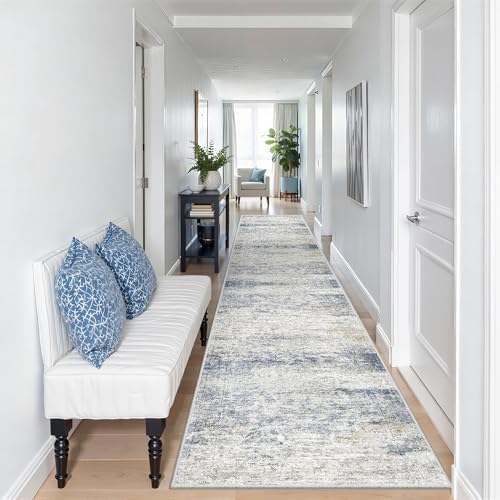 2x12 Runner Rug Non Slip, Washable Hallway Runner Rug by Restydon