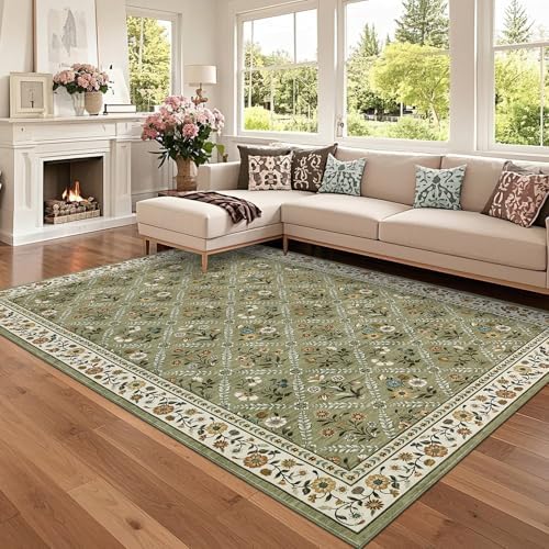 GarveeHome Floral 9x12 Area Rugs by GarveeHome