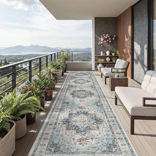 Madane Hallway Runner Rug 3x14 Washable Kitchen Runners Long - Image 2