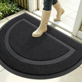 OLANLY Half Circle Front Door Mat Outside 35x23 All-Season Rubber Doormat by OLANLY