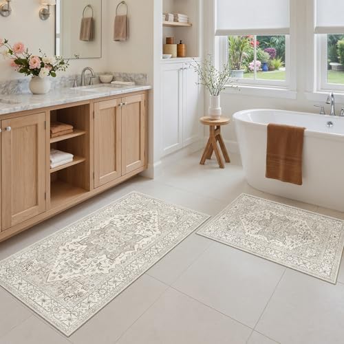 Madane 2-Piece Area Rugs Set, Small Kitchen Runner Non-Slip - Image 3