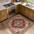 RELEANY Washable Area Rug, Square 4'x4' by RELEANY