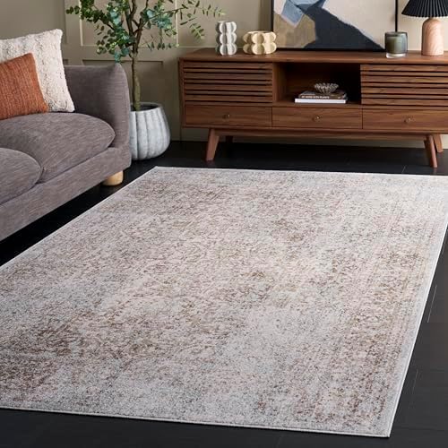 SAFAVIEH Evoke Square Rug 3', Ivory & Taupe EVK256E - Image 2