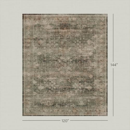 Moss Green 10x12 Large Area Rug - Image 2