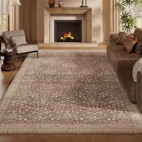 6x9 Reddish Brown Washable Area Rug by Unknown