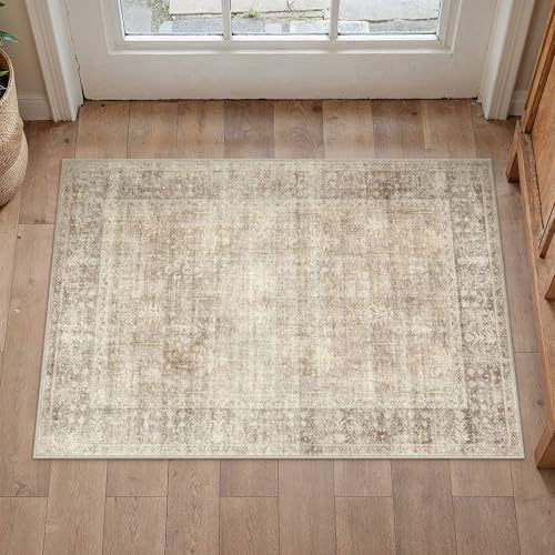 HUGEAR Beige 2x4 Neutral Area Rugs - Image 2