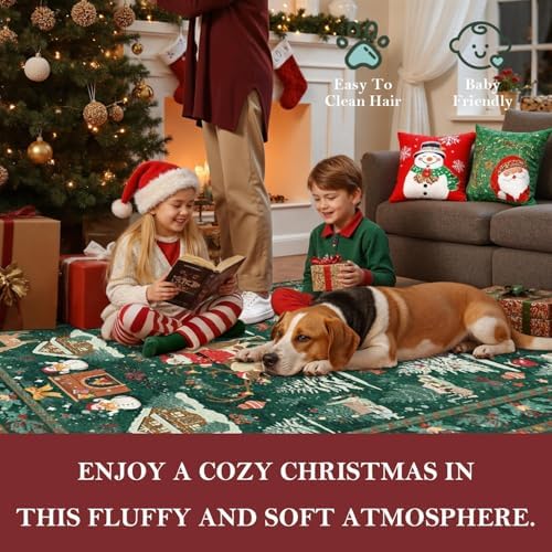 Rugxara Christmas Rug 4x6 Area Rugs - Image 4
