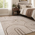 Engiw Khaki Brown Neutral 4x6 Area Rugs by Engiw