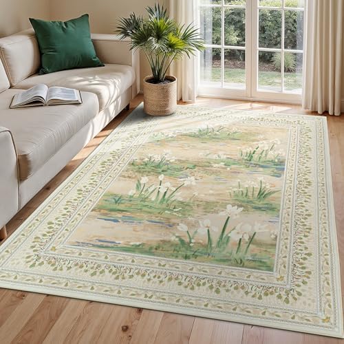 Lessymo 5 x 7 Washable Area Rugs by Lessymo