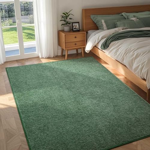 4x6 Green/White Area Rug Non-Slip Washable Soft - Image 2