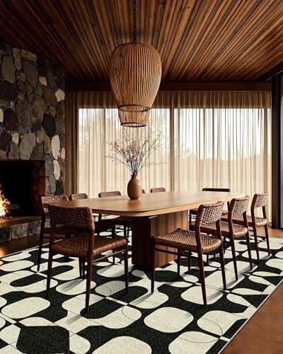 8x10 Area Rugs for Living Room Modern Washable Rug - Image 4