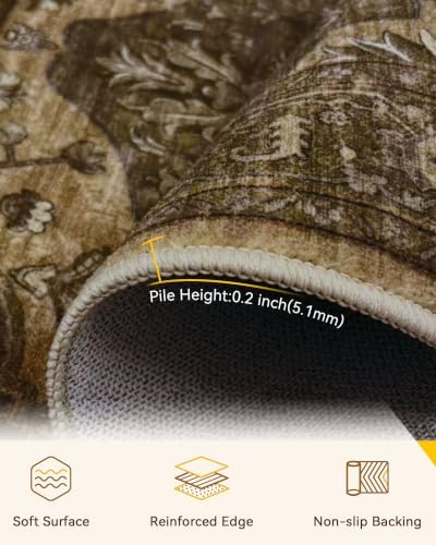 RELEANY Washable Area Rug, Runner 2'x9' - Image 3