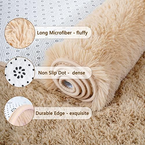 Chicrug Soft Runner Rugs for Bedroom Living Room Plush Fluffy Rug 2x7 - Image 6