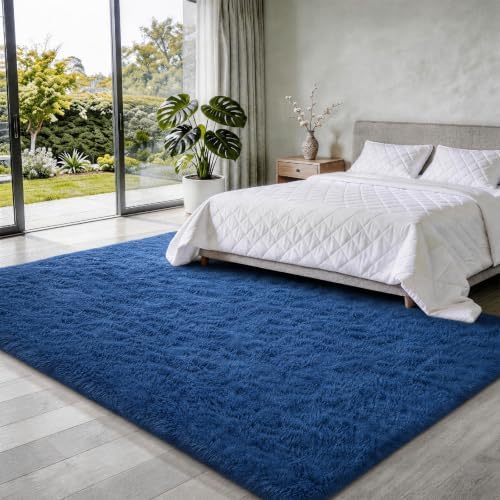 Ophanie 5x7 Blue Rugs for Living Room, Kids Rug, Playroom Navy Area Rugs for by Ophanie