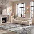 SAFAVIEH Amelia Area Rug 8'x10', Modern Charcoal & Ivory ALA705H by Unknown