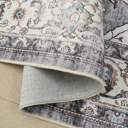 Rugcomf Small Rug 2x3 Door Mat Washable Non Slip Vintage - Image 6