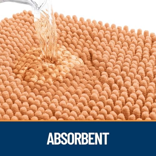 OLANLY Dog Door Mat for Muddy Paws 47x24, Super Absorbent Chenille Mud Mat - Image 3