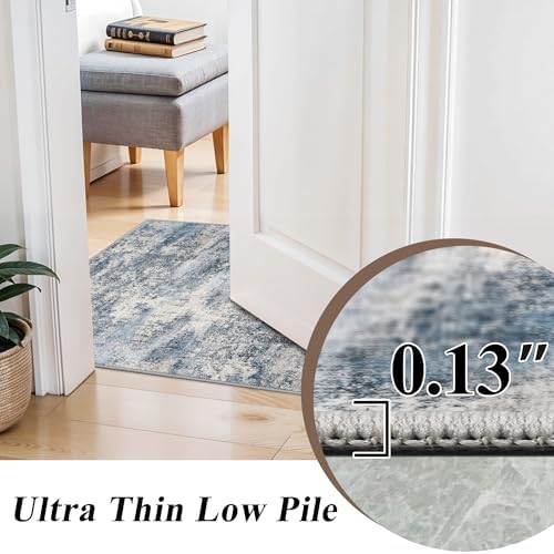 3x6 Runner Rug Washable Entryway: Abstract Door Mat - Image 7