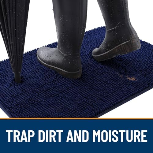 OLANLY Dog Door Mat for Muddy Paws 59x24, Super Absorbent Chenille Mud Mat - Image 2