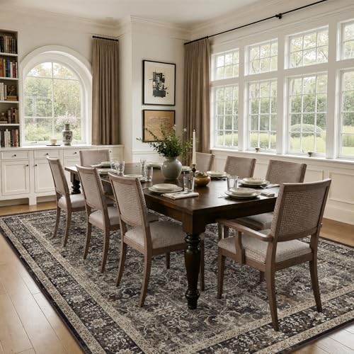 Washable Area Rug 10x12 Living Room, Vintage MCM - Image 3
