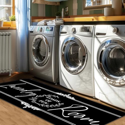 Laundry Room Rug Runner Washable Farmhouse Decor Organization Mats - Image 4