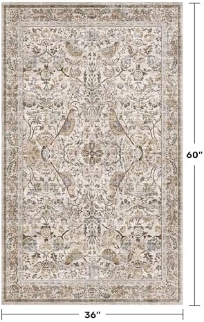 Washable 3x5 Moss Large Entryway Rugs - Image 2