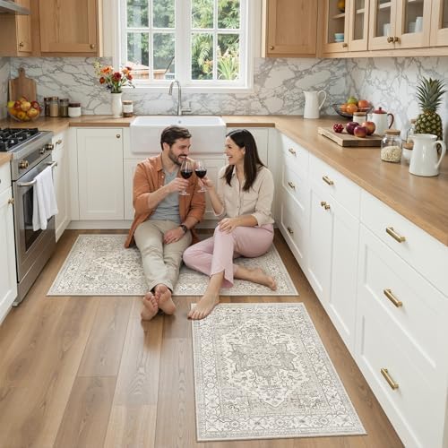 Madane 2-Piece Area Rugs Set, Small Kitchen Runner Non-Slip - Image 4