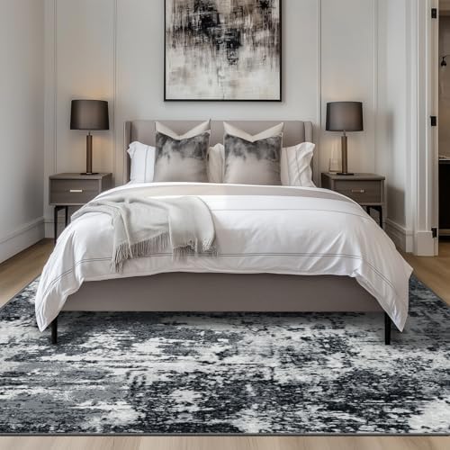 RELEANY Washable 5'x8' Abstract Area Rug - Image 3