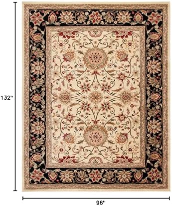 SAFAVIEH Lyndhurst Area Rug 8x11, Ivory & Black LNH212B - Image 2