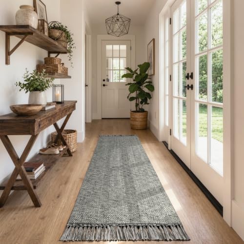 Collive Boho Washable Kitchen Runner Rug, Farmhouse Hallway Rugs - Image 3