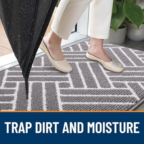 OLANLY Indoor Door Mat 47x20, Low-Profile Dirt Resistant Doormat - Image 2