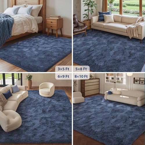 FinRèc Home 5x7 Non-Slip Fluffy Area Rugs - Image 6