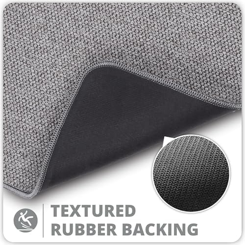 Bosap Bath Mat, Ultra Thin Bathroom Rugs, Rubber Bath Mats - Image 4