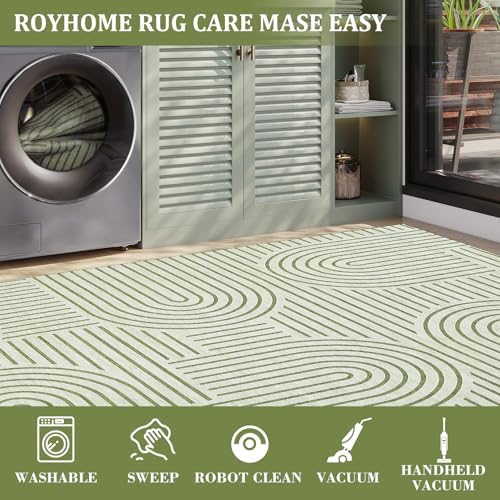 ROYHOME Modern Washable Rug 4x6 Area Rugs - Image 6