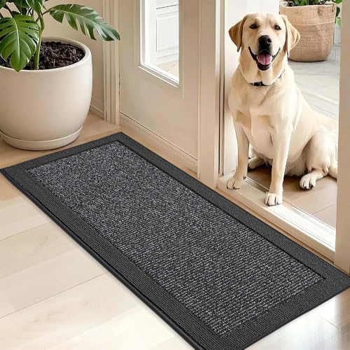 BEQHAUSE Indoor Door Mat 20" x 48", Dirt Trapper Door Mats by BEQHAUSE