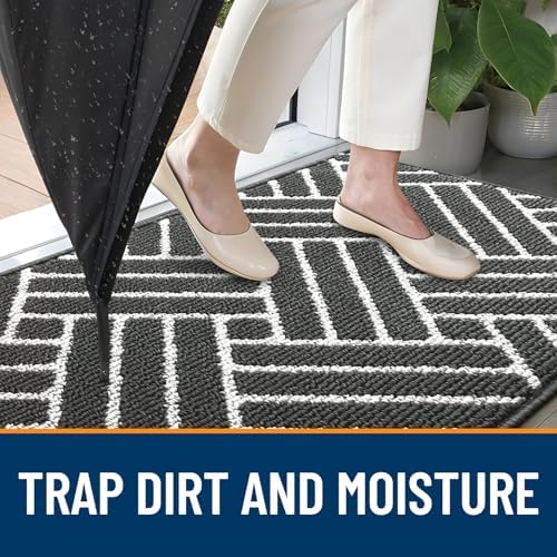 OLANLY Indoor Door Mat 36x24, Low-Profile Dirt Resistant Doormat - Image 2