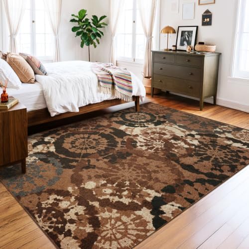 Boho 4x6 Area Rugs for Bedroom Washable Non-Slip Modern Abstract Rug - Image 3