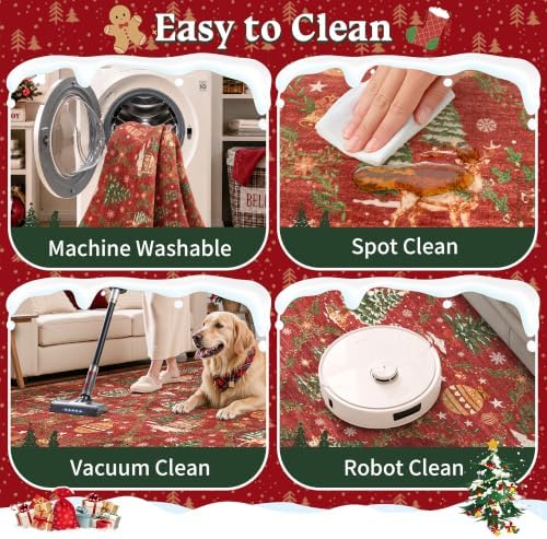 Christmas 2x10 Runner Rugs for Hallway - Image 6