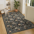 DUKINO 4x6 Area Rug, Washable Vintage Floral Rug by DUKINO