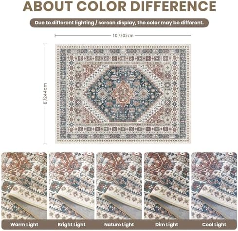 zesthome 8x10 Area Rugs for Living Room, Large Washable Rug - Image 2