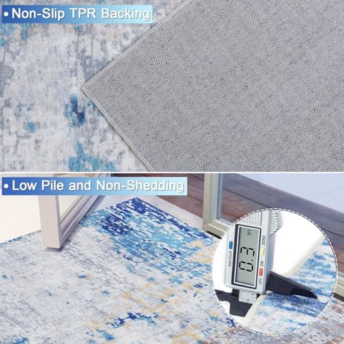 Area Rug 8x10 Washable Rugs Modern Abstract Area Rug Soft Non-Slip Non-Shedding - Image 3