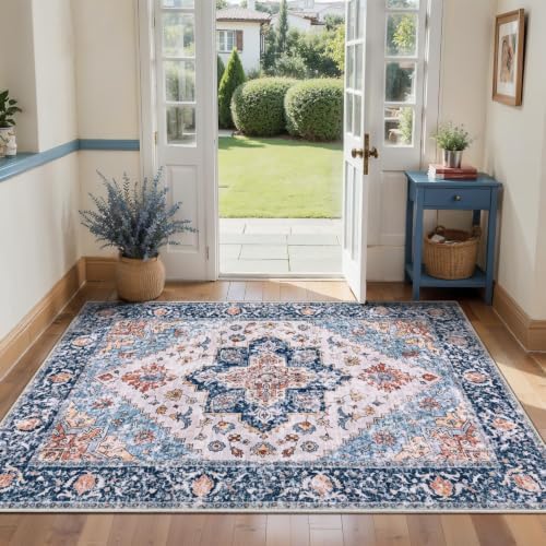 SERISSA 3x4 Washable Non Slip Boho Area Rug by SERISSAHomeDecorCollection
