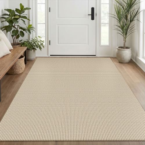 EARTHALL Woven Area Rug 4x6 Ft Washable Rugs by EARTHALL