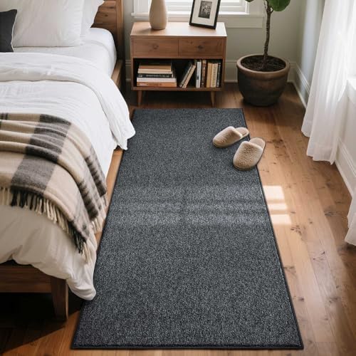 2x6 Grey Runner Rug Non-Slip Washable Soft Thin - Image 2