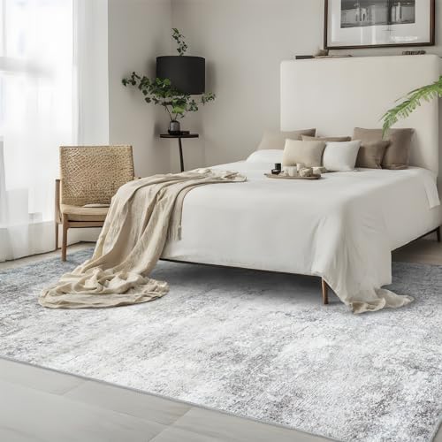 Washable Abstract 4X6 Rug: Non Slip Area Rug - Image 2